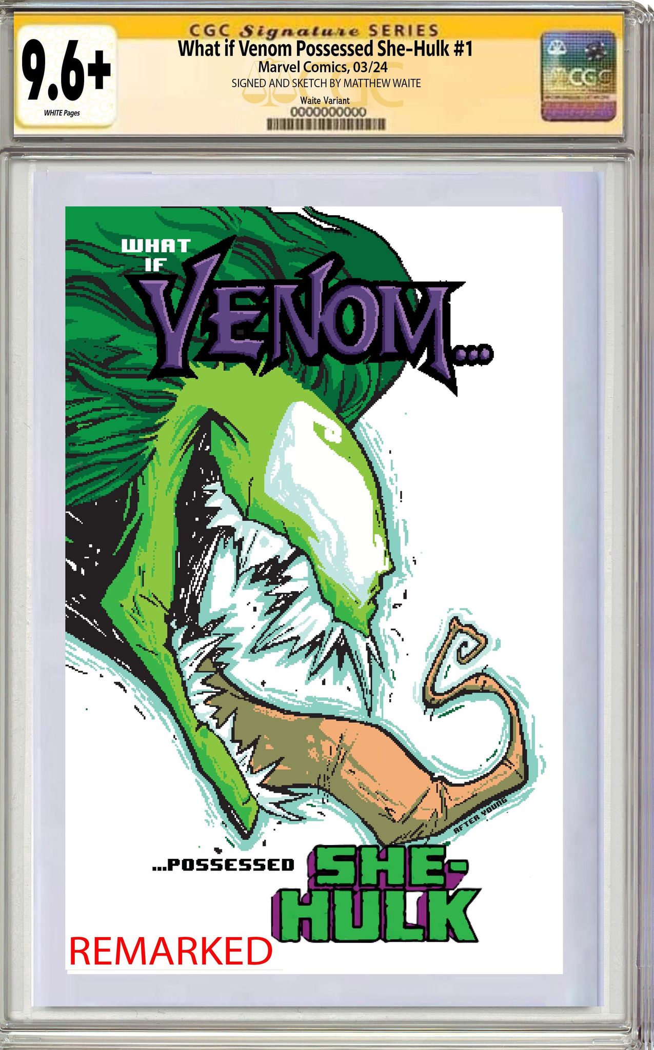 WHAT IF VENOM #4 | Matthew Waite Skottie Young Homage Variant