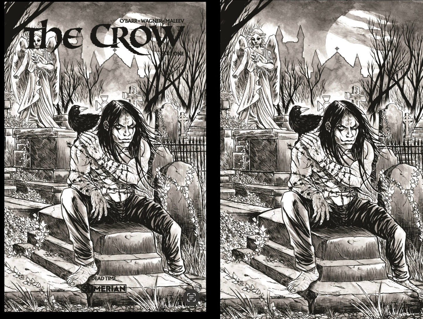 Crow Dead time #1 Black Saber Comics Exclusive by Jason Flowers
