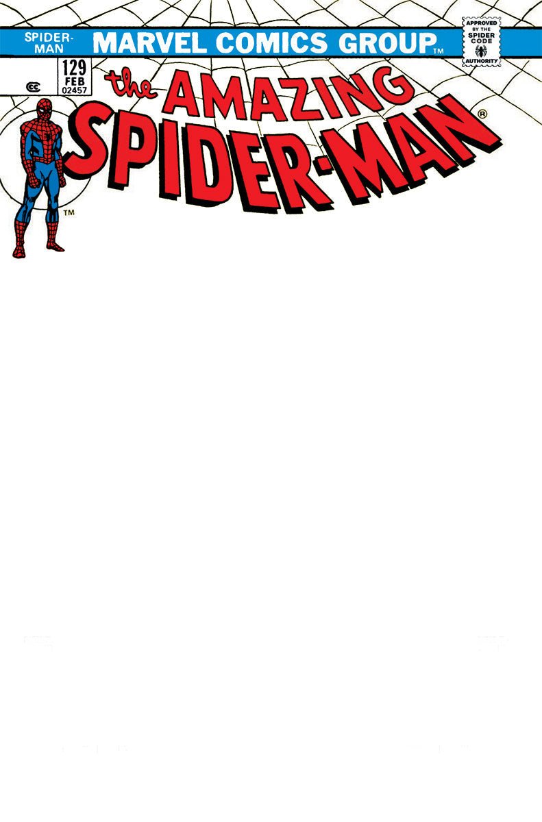 AMAZING SPIDER - MAN 129 UNKNOWN COMICS FACSIMILE EDITION EXCLUSIVE BLANK VAR (02/22/2023) - East Coast Comics