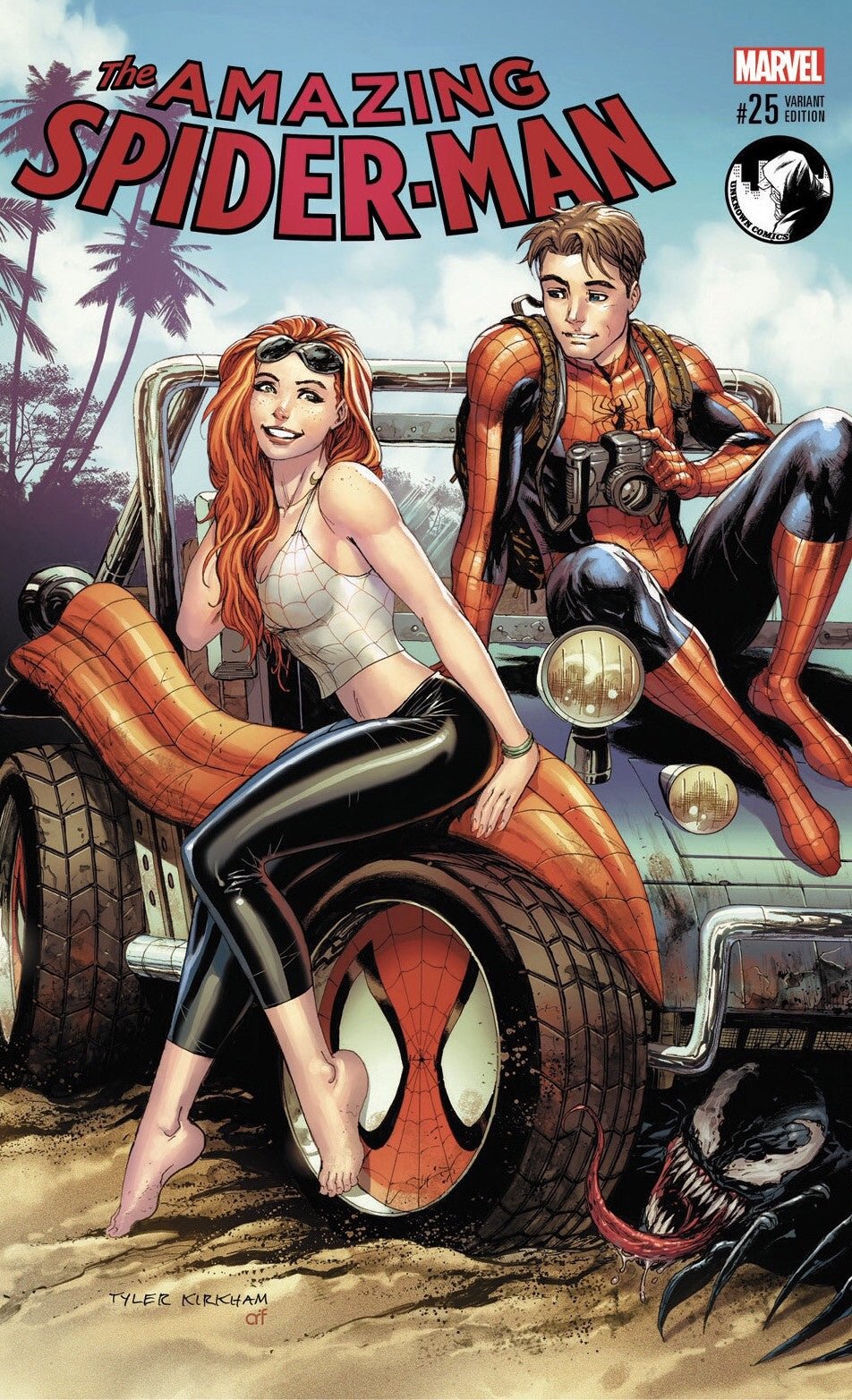 AMAZING SPIDER - MAN 25 UNKNOWN COMIC TYLER KIRKHAM EXCLUSIVE - East Coast Comics