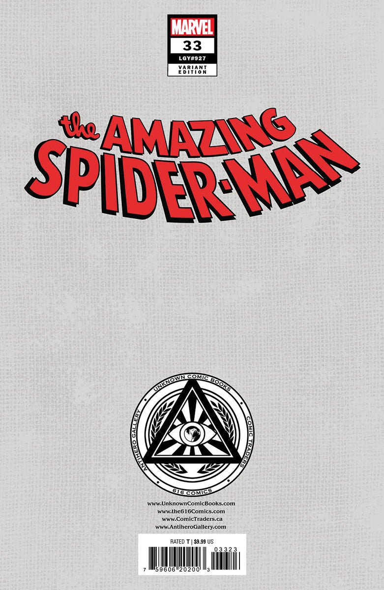 Amazing Spider - Man #33 Unknown Comics Ejikure Exclusive Var (09/06/2023) - East Coast Comics