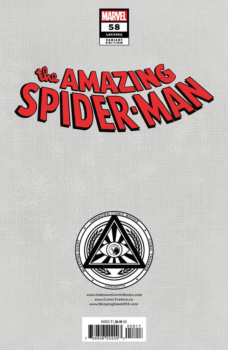 Amazing Spider - Man 58 Unknown Comics Exclusive Gabriele Dell'Otto Var (09/25/2024) - East Coast Comics