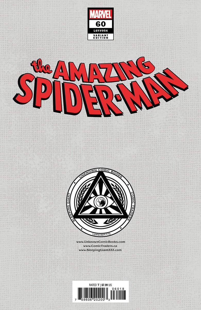 Amazing Spider - Man 60 Unknown Comics Gabriele Dell'Otto Exclusive Var (10/30/2024) - East Coast Comics
