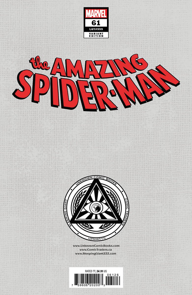 AMAZING SPIDER - MAN 61 UNKNOWN COMICS EJIKURE EXCLUSIVE VIRGIN VAR (11/13/2024) - East Coast Comics
