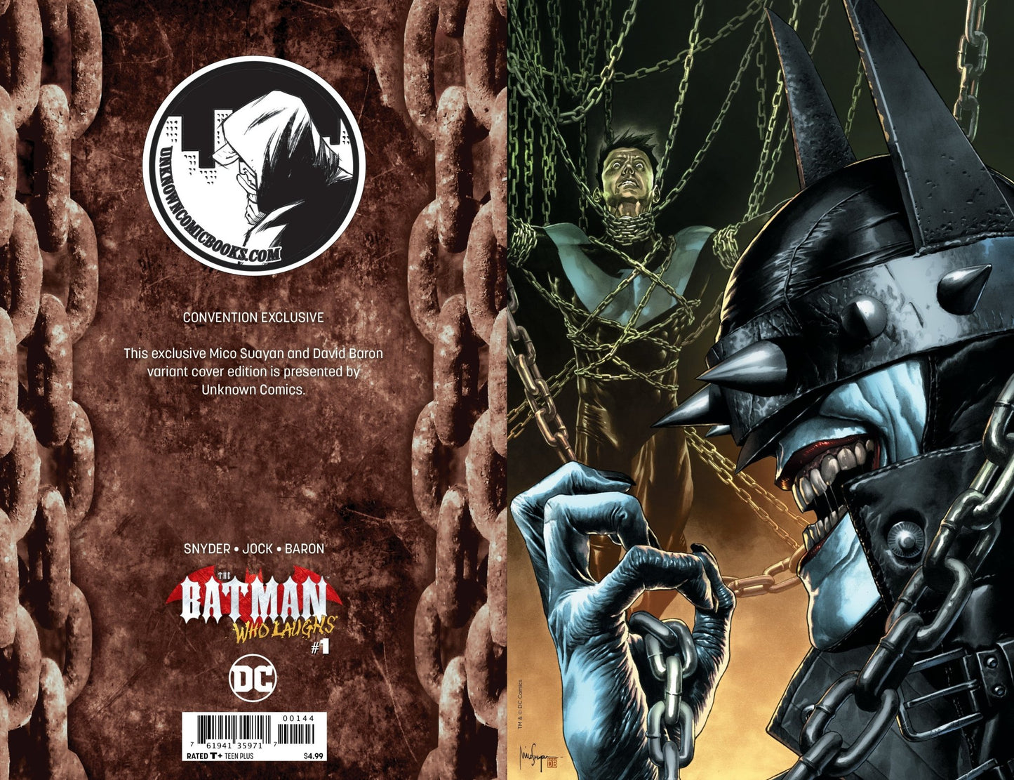 BATMAN WHO LAUGHS #1 (OF 6) UNKNOWN COMIC BOOKS EXCLUSIVE SUAYAN UNMASKED CONVENTION EXCLUSIVE 1/30/2019 - East Coast Comics