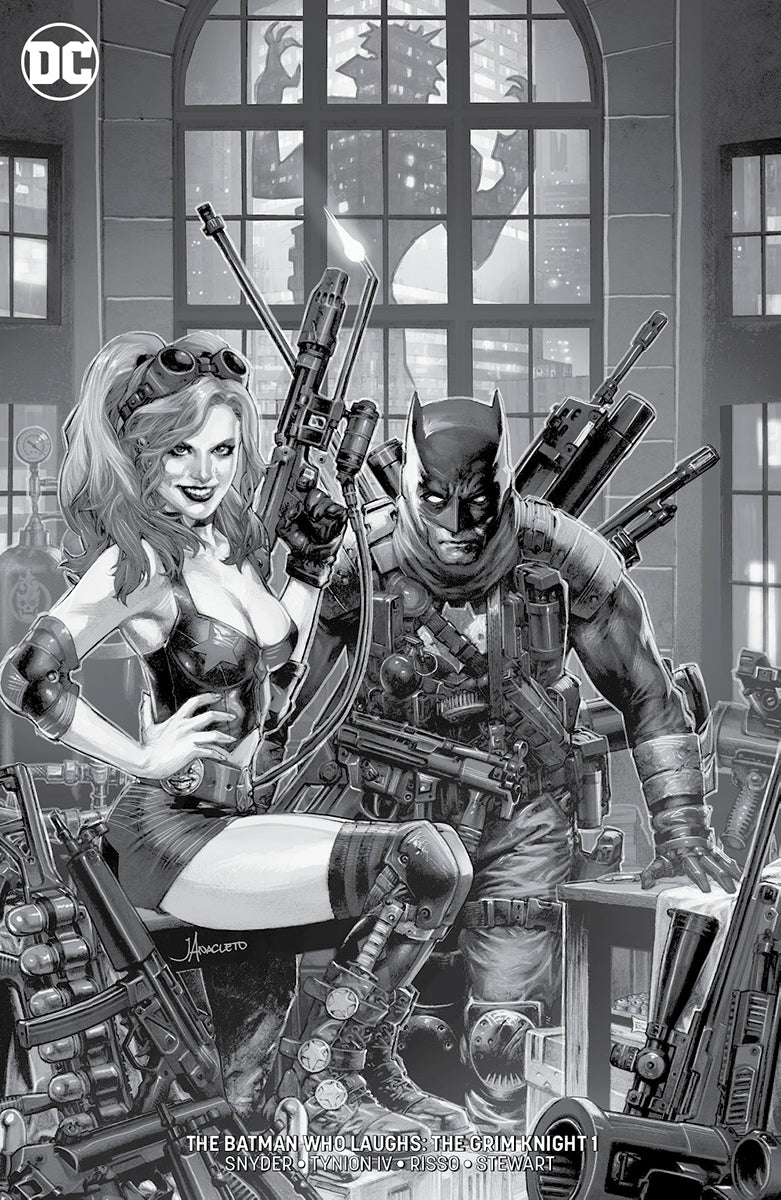 Batman Who Laughs The Grim Knight 1 Unknown Comic Books Jay Anacleto Exclusive Black And White 3/13/2019 - East Coast Comics