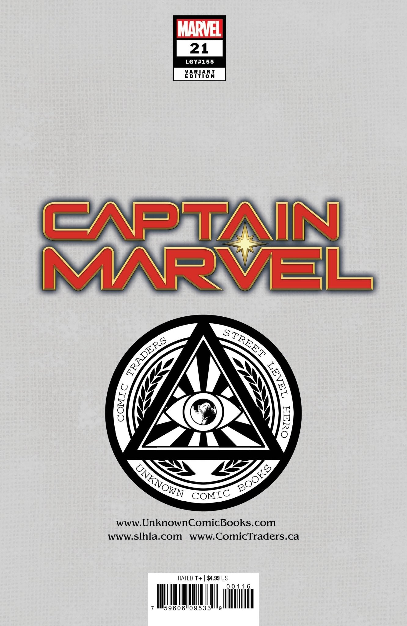 CAPTAIN MARVEL 21 UNKNOWN COMICS MARCO MASTRAZZO EXCLUSIVE VAR (09/09/2020) - East Coast Comics