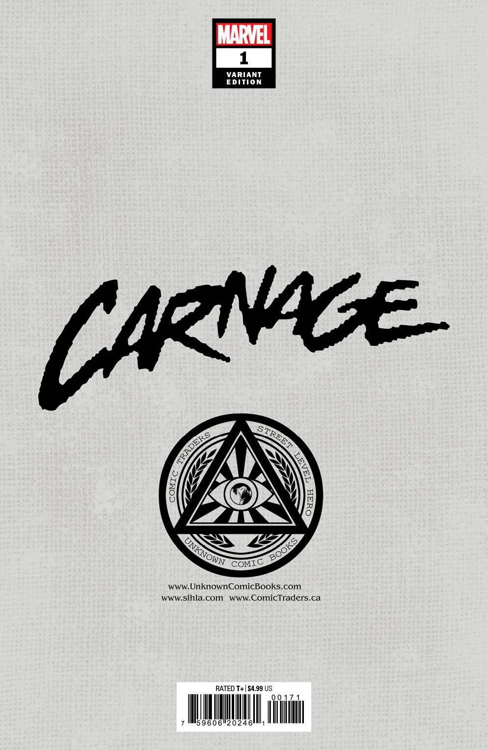 Carnage 1 Unknown Comics Stephen Segovia Exclusive Var (03/16/2022) - East Coast Comics