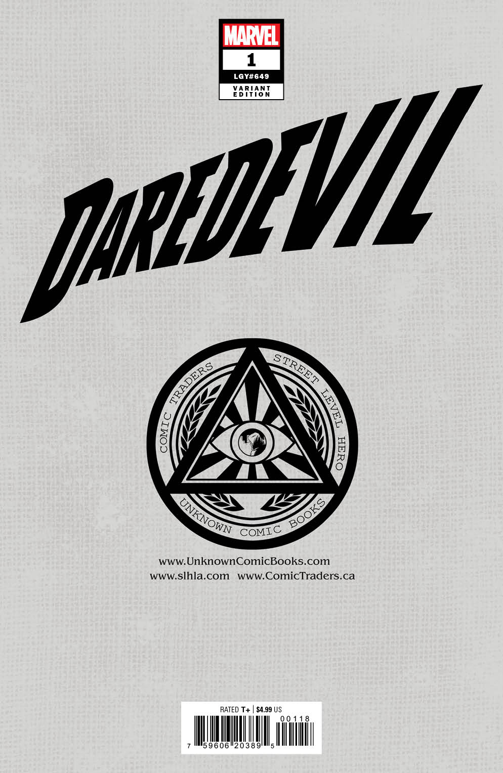Daredevil #1 Unknown Comics Tony Daniel Exclusive Var (07/13/2022) - East Coast Comics