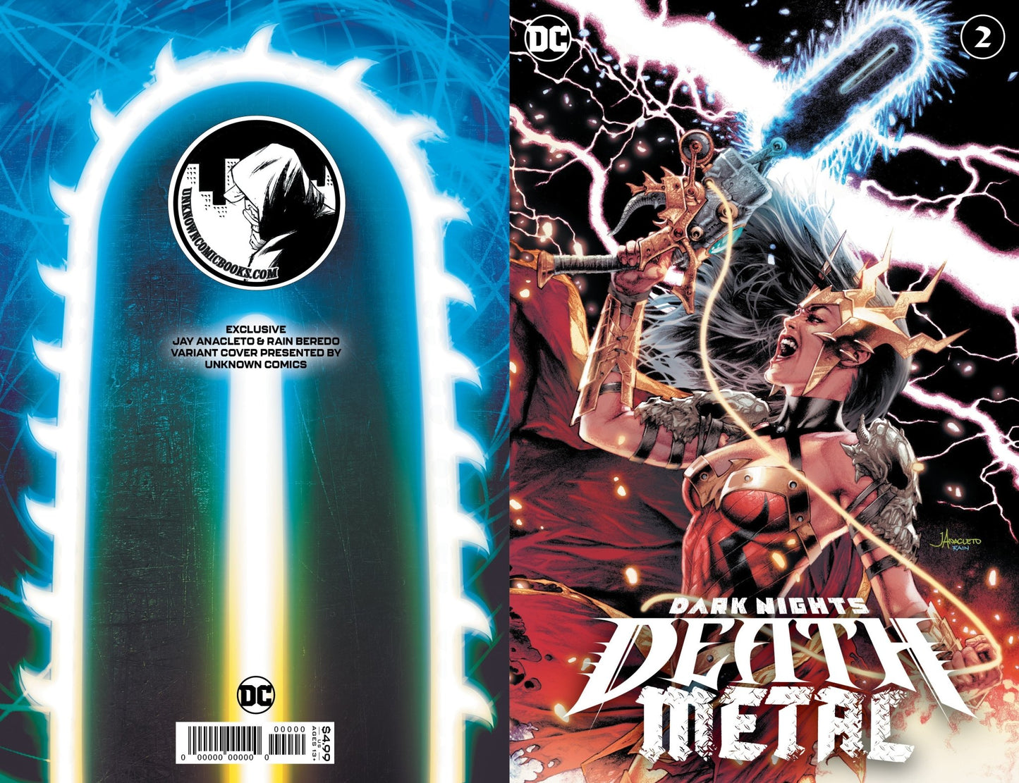 Dark Nights Death Metal 2 (Of 6) Unknown Comics Jay Anacleto Exclusive Var (07/14/2020) - East Coast Comics