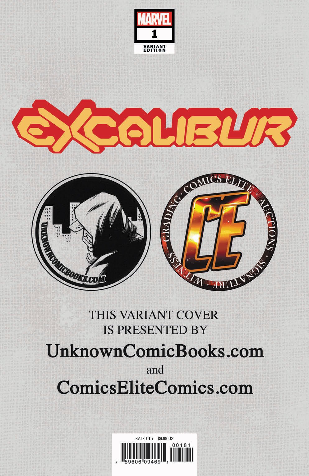 EXCALIBUR 1 JAY ANACLETO EXCLUSIVE VAR DX (10/30/2019) - East Coast Comics