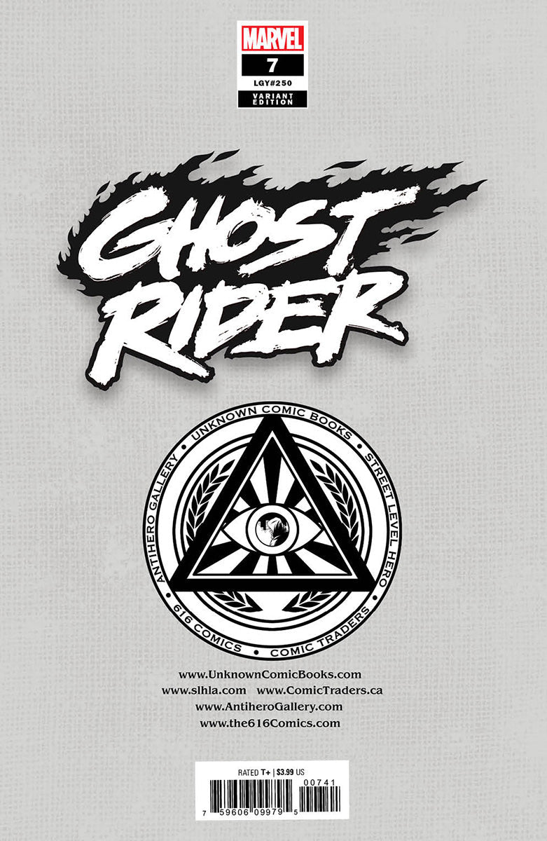GHOST RIDER #7 UNKNOWN COMICS ALAN QUAH EXCLUSIVE VIRGIN VAR (10/12/2022) - East Coast Comics