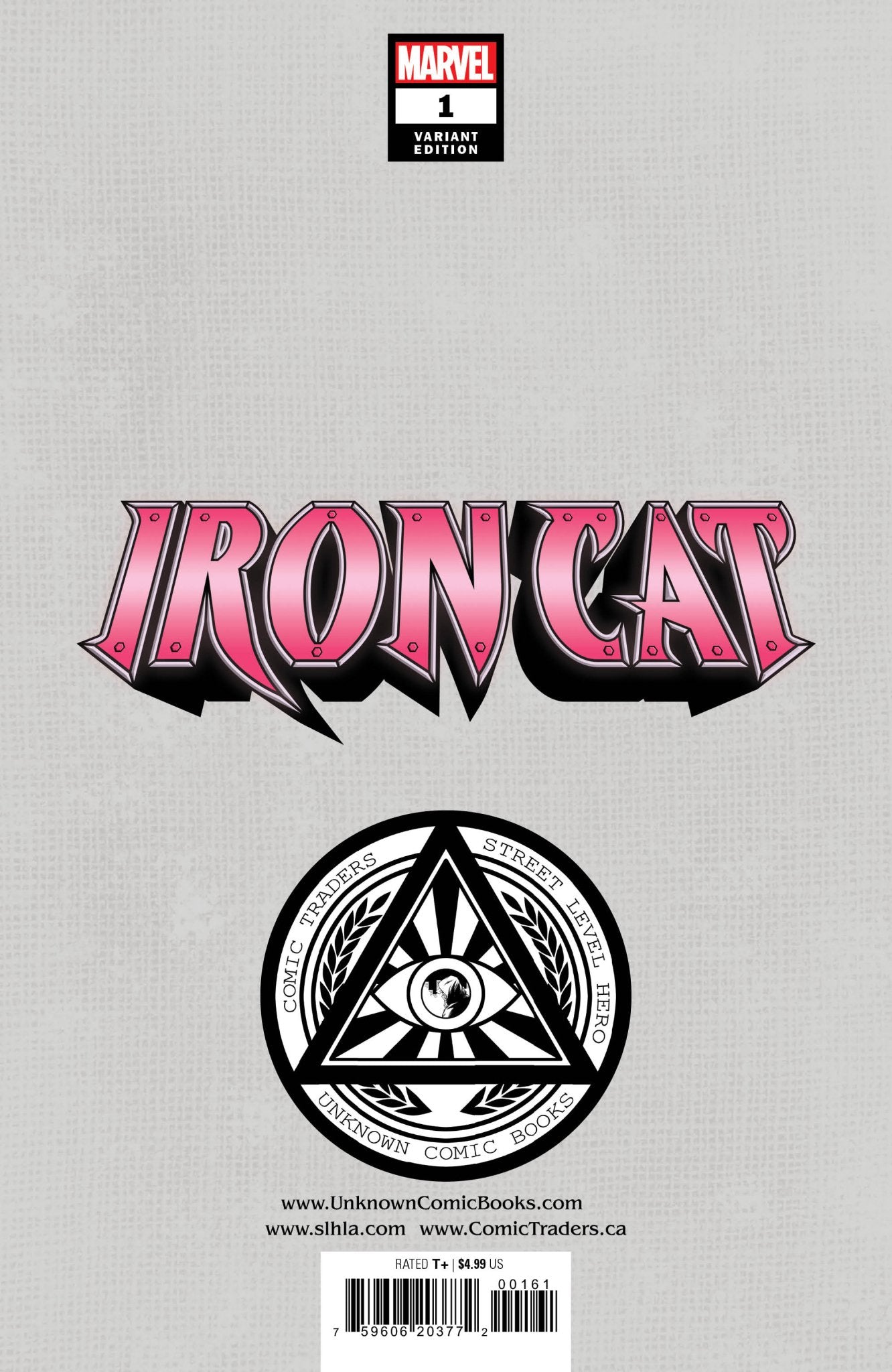 Iron Cat 1 Unknown Comics R1C0 Exclusive Virgin Var (06/29/2022) - East Coast Comics