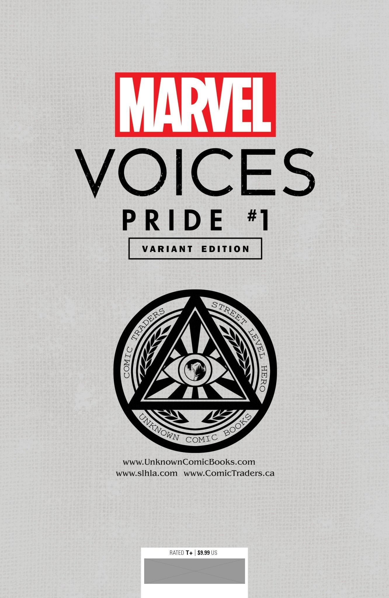Marvels Voices Pride 1 Unknown Comics Tyler Kirkham Exclusive Var (06/23/2021) - East Coast Comics
