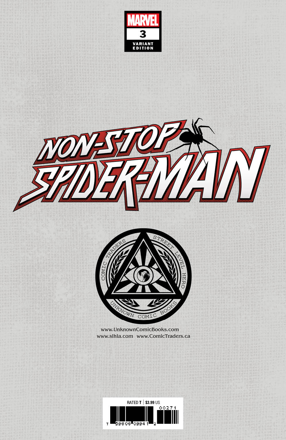 Non - Stop Spider - Man 3 Unknown Comics Gabriele Dell'Otto Exclusive Var (06/02/2021) - East Coast Comics