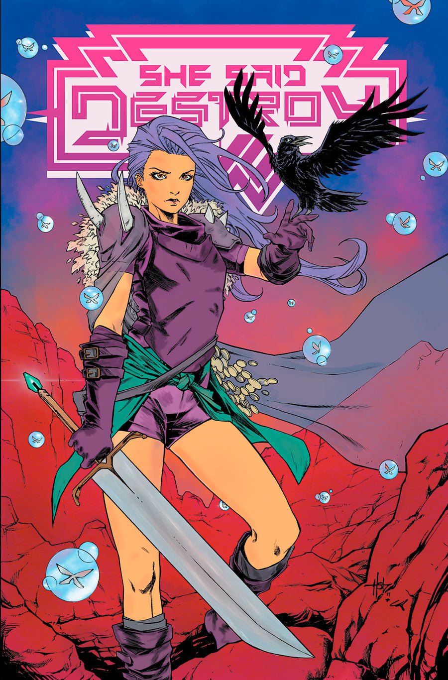 SHE SAID DESTROY #1 UNKNOWN COMICS CREEES EXCLUSIVE 5/29/2019 - East Coast Comics