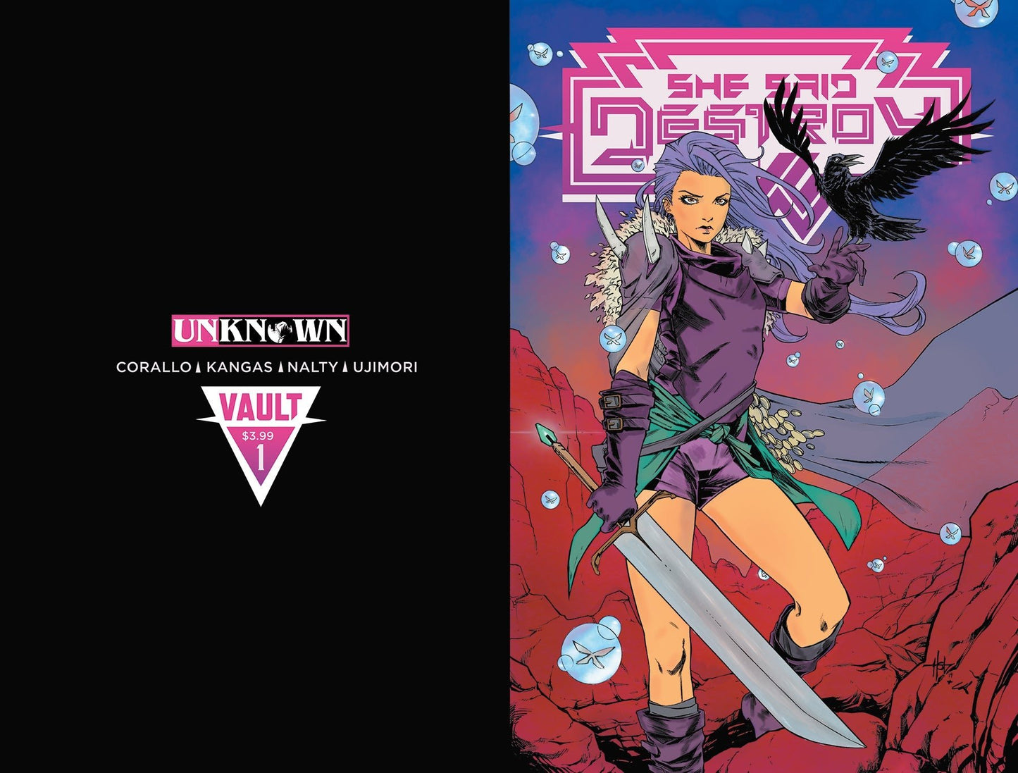 SHE SAID DESTROY #1 UNKNOWN COMICS CREEES EXCLUSIVE 5/29/2019 - East Coast Comics