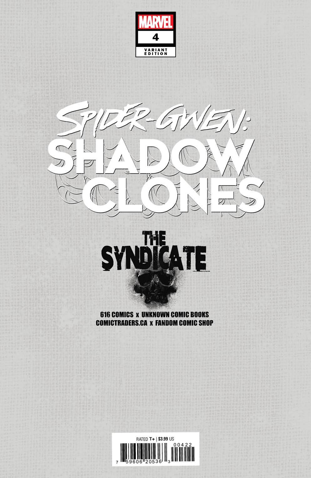 Spider - Gwen: Shadow Clones #4 Kendrick Lim (616) Exclusive Virgin Var (06/28/2023) - East Coast Comics