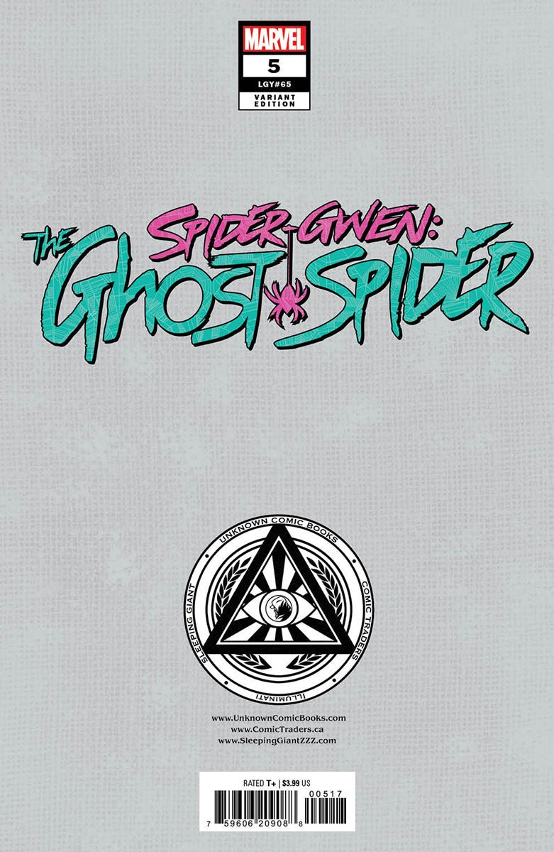 Spider - Gwen The Ghost Spider 5 Unknown Comics Ivan Tao Exclusive Var (09/11/2024) - East Coast Comics