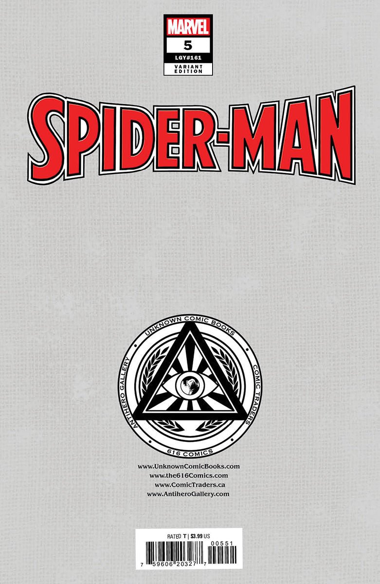 Spider - Man #5 Unknown Comics Dell'Otto Exclusive Virgin Var (02/15/2023) - East Coast Comics