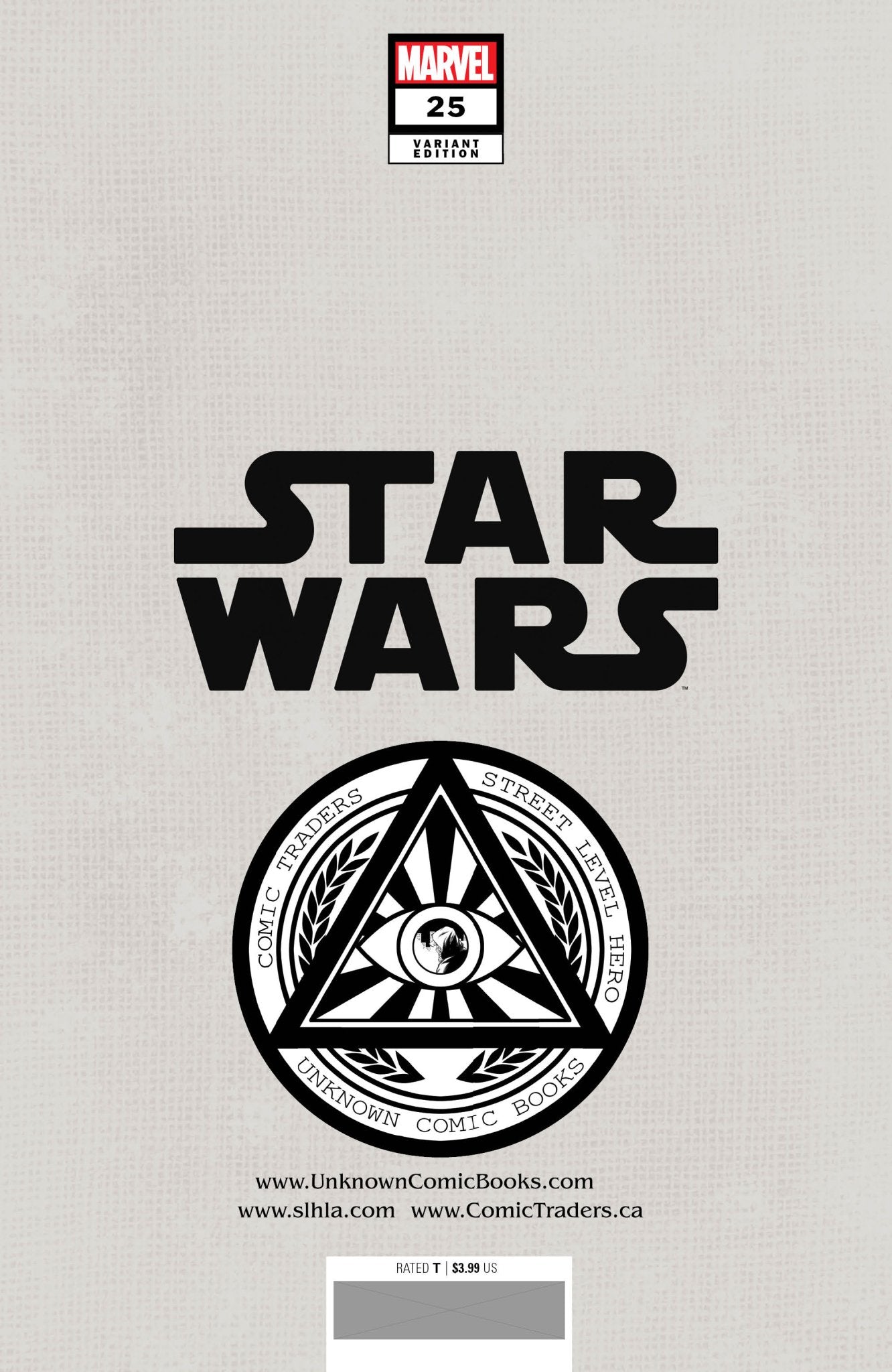 Star Wars 25 Unknown Comics Luke Ross Exclusive Var (07/20/2022) - East Coast Comics