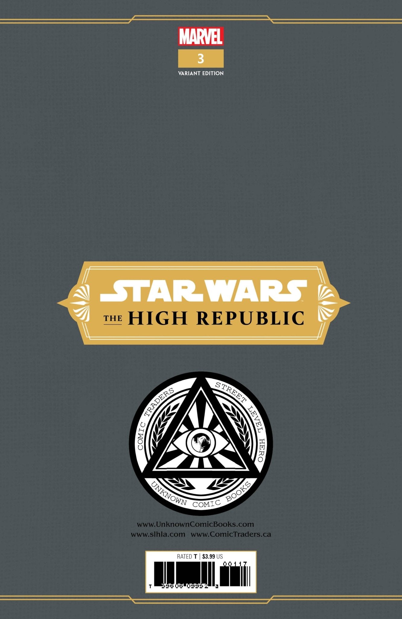 Star Wars High Republic 3 Unknown Comic Luke Ross Exclusive Var (03/03/2021) - East Coast Comics
