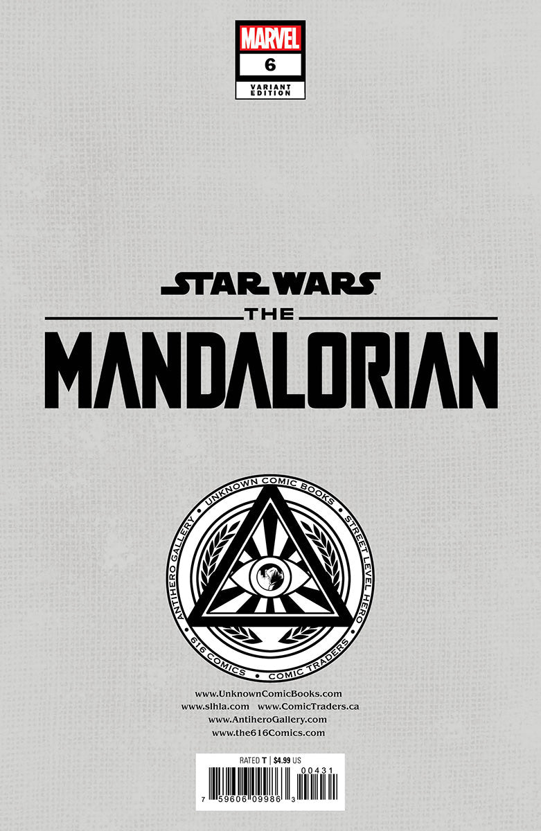 Star Wars: The Mandalorian #6 Unknown Comics Rickie Yagawa Exclusive Var (12/14/2022) - East Coast Comics