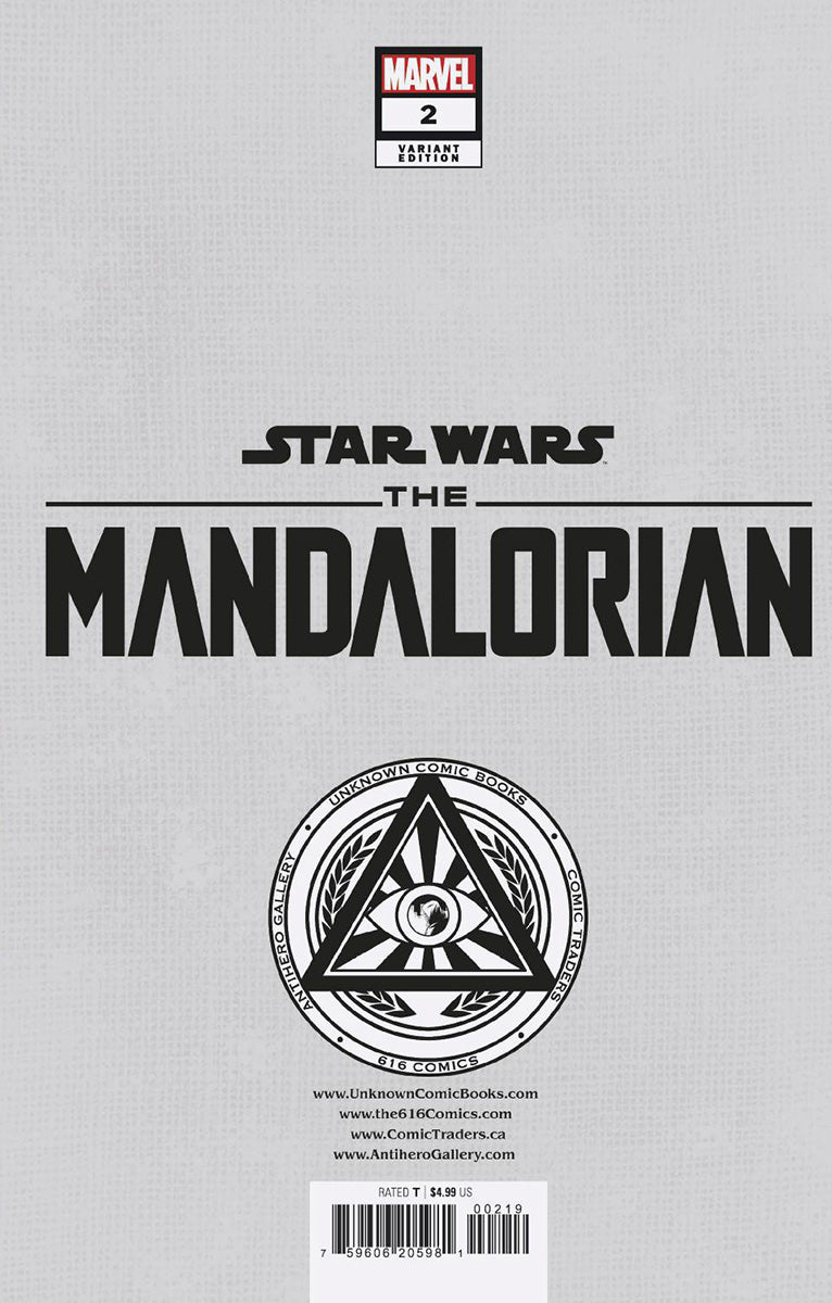 Star Wars: The Mandalorian Season 2 #2 Unknown Comics Tyler Kirkham Exclusive Virgin Var (07/26/2023) - East Coast Comics