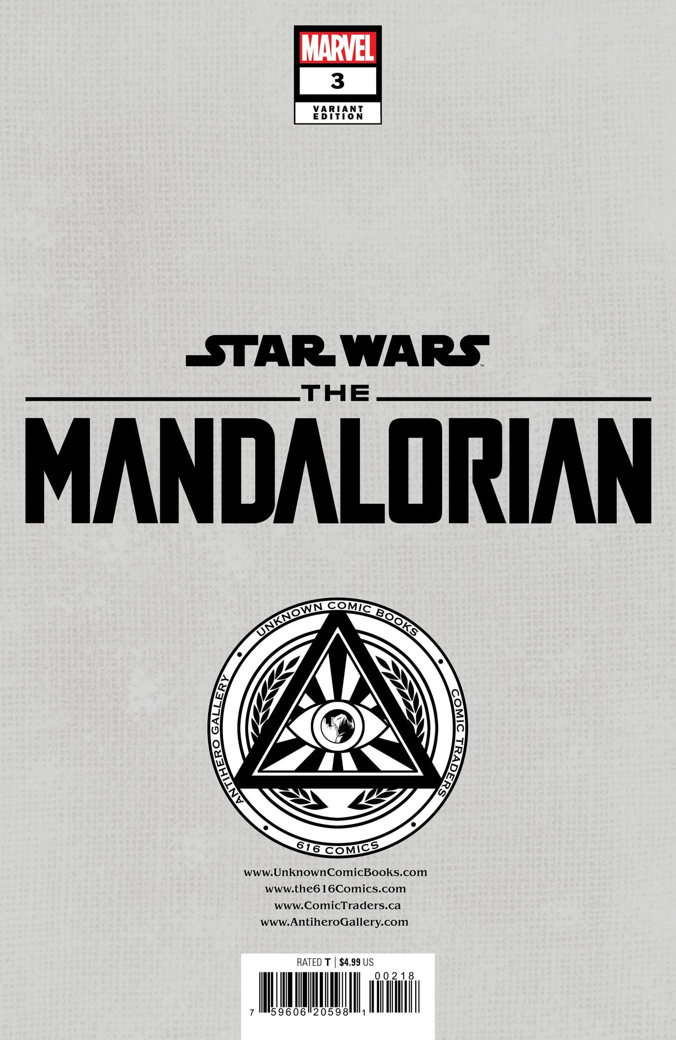 Star Wars: The Mandalorian Season 2 3 Unknown Comics Mico Suayan Exclusive Var (08/30/2023) - East Coast Comics