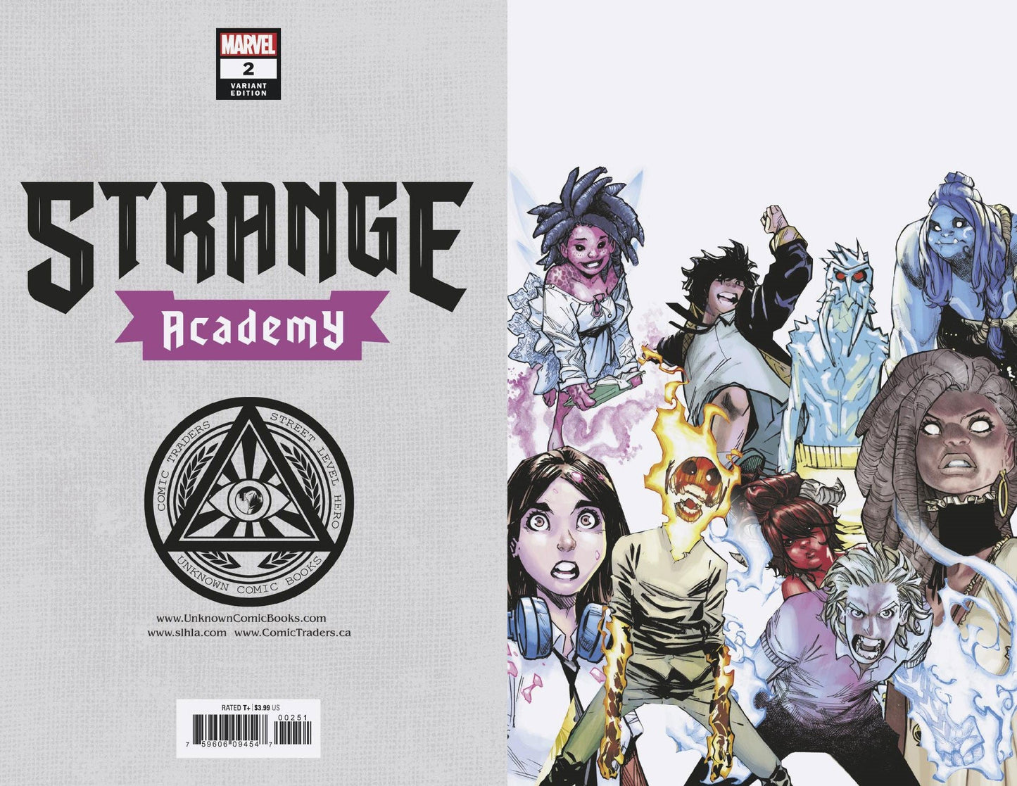 STRANGE ACADEMY 2 UNKNOWN COMICS EXCLUSIVE 4TH PTG VIRGIN VAR (10/14/2020) - East Coast Comics