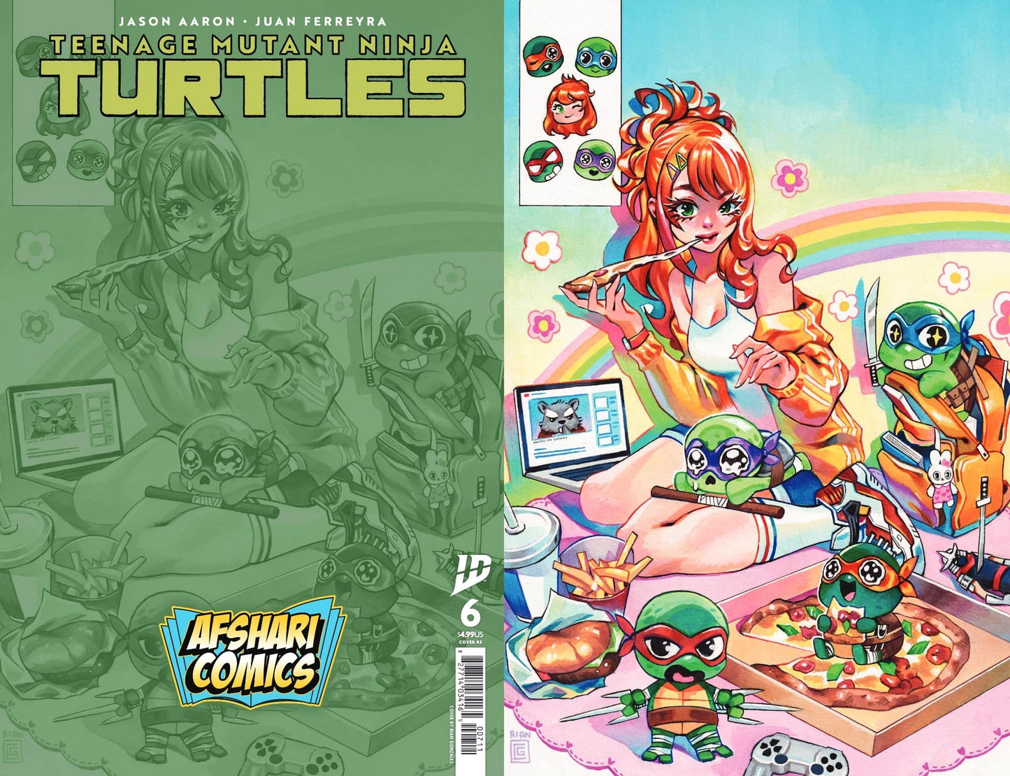 Teenage Mutant Ninja Turtles 6 Afshari Comics Exclusive - East Coast Comics