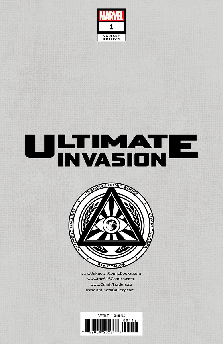 Ultimate Invasion 1 Unknown Comics Davide Paratore Exclusive Var (06/21/2023) - East Coast Comics