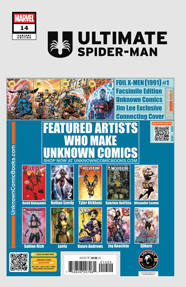 Ultimate Spider - Man #14 Unknown Comic Mirka Andolfo Exclusive Var (02/12/2025) (02/26/2025) - East Coast Comics