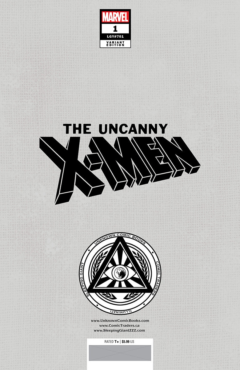 Uncanny X - Men #1 Unknown Comics Nathan Szerdy Exclusive Virgin Var (08/07/2024) - East Coast Comics