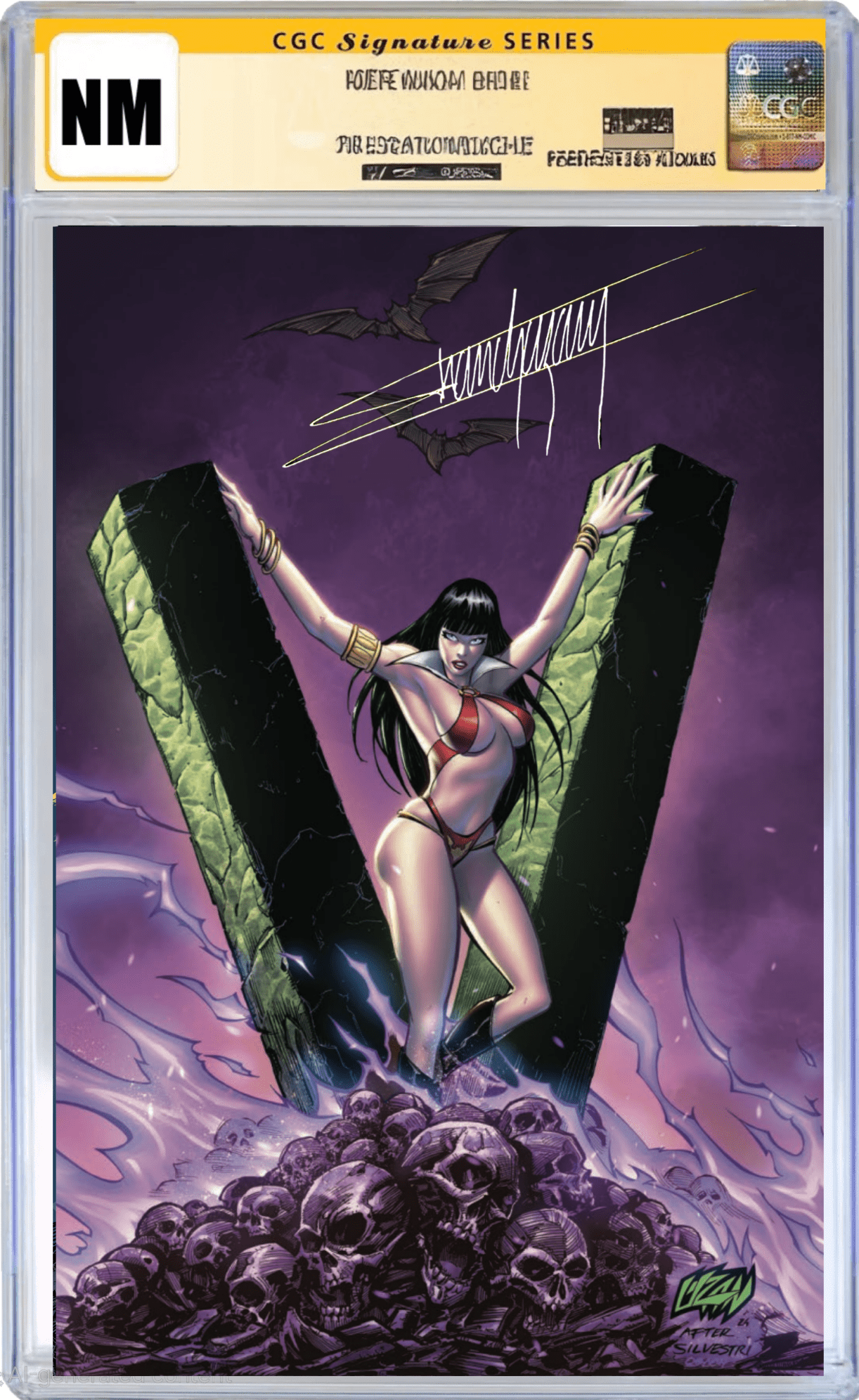 Vampirella 675 East Coast Comics Franck Uzan Exclusive Variant - CGC 9.8 Virgin - East Coast Comics