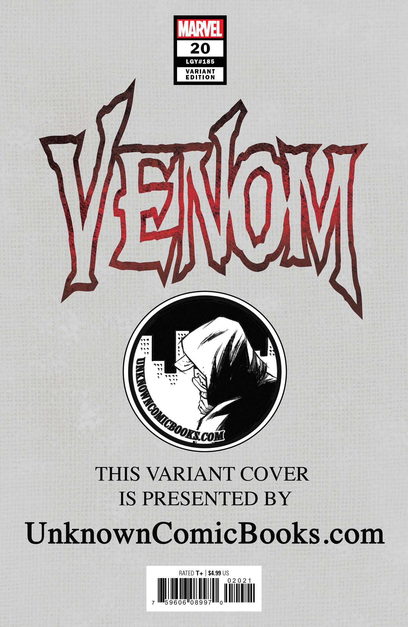 Venom 20 Unknown Comics Tony Daniels Exclusive Var Ac (11/27/2019) - East Coast Comics