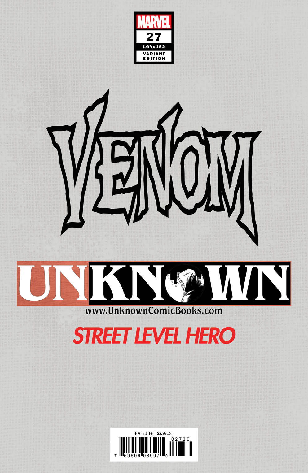 VENOM 27 UNKNOWN COMICS TYLER KIRKHAM SECRET COLOR SPLASH - East Coast Comics