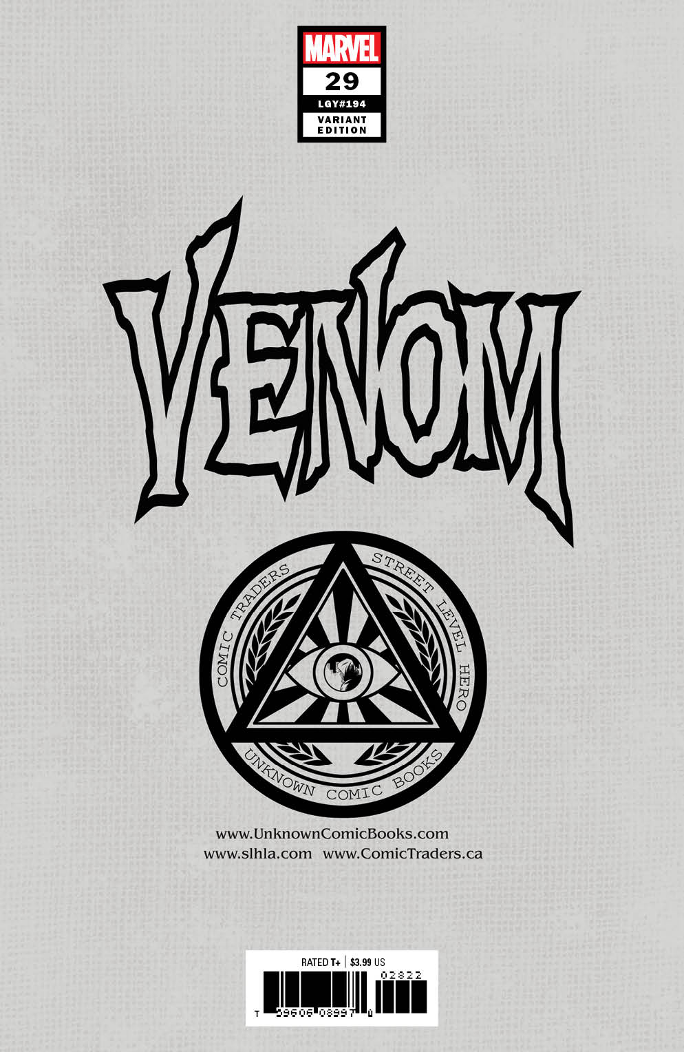 Venom 29 Unknown Comics Tyler Kirkham Exclusive Secret Var (10/07/2020) (10/21/2020) - East Coast Comics