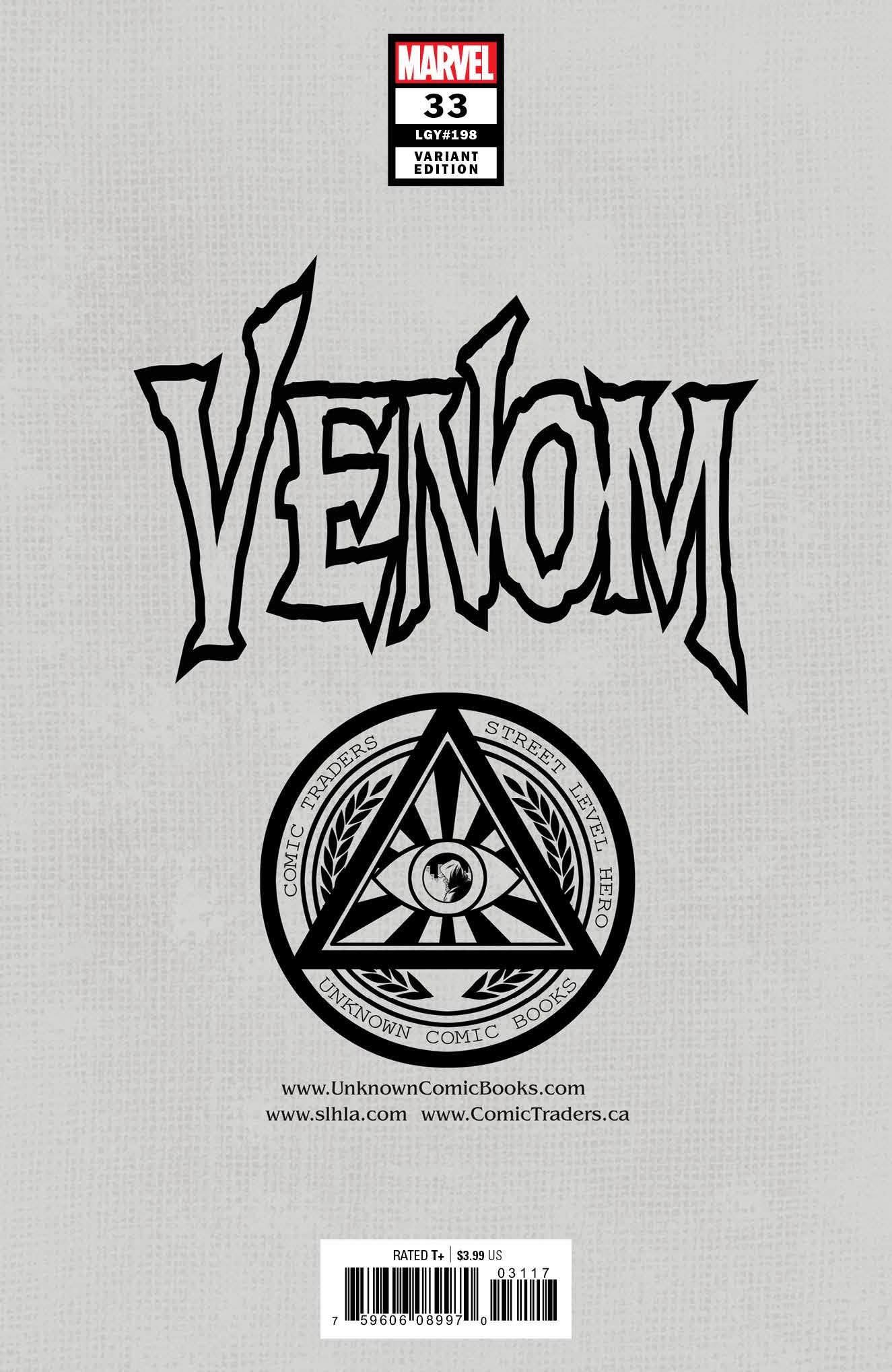 Venom #33 Unknown Comics Will Sliney Exclusive Var Kib (02/03/2021) - East Coast Comics