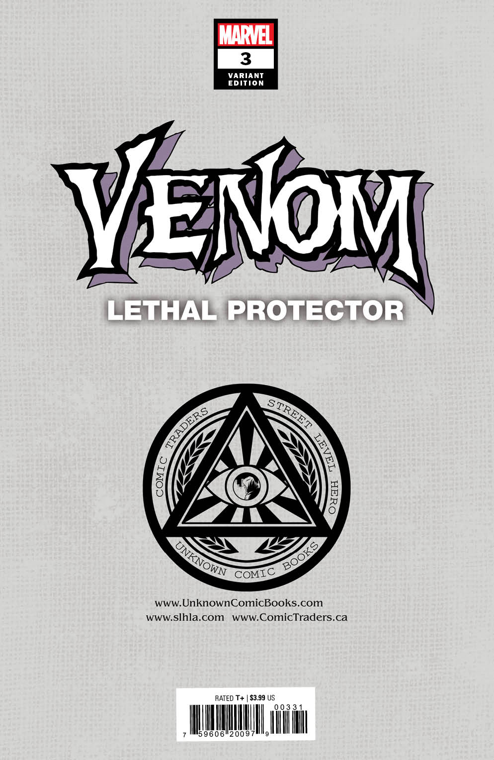 Venom: Lethal Protector 3 Unknown Comics Tyler Kirkham Exclusive Var (06/22/2022) (06/29/2022) - East Coast Comics