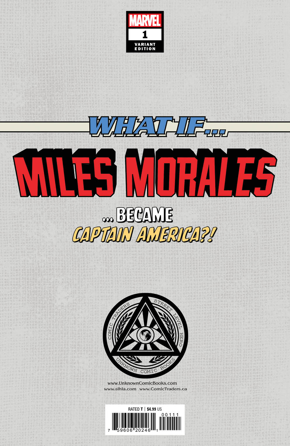 What If...? Miles Morales 1 Unknown Comics Alan Quah Exclusive Virgin Var (03/02/2022) - East Coast Comics