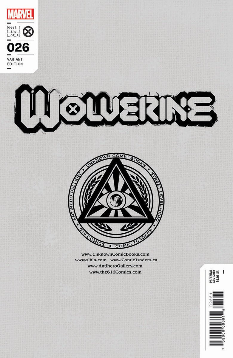 Wolverine #26 Unknown Comics Marco Mastrazzo Exclusive Var (10/26/2022) - East Coast Comics