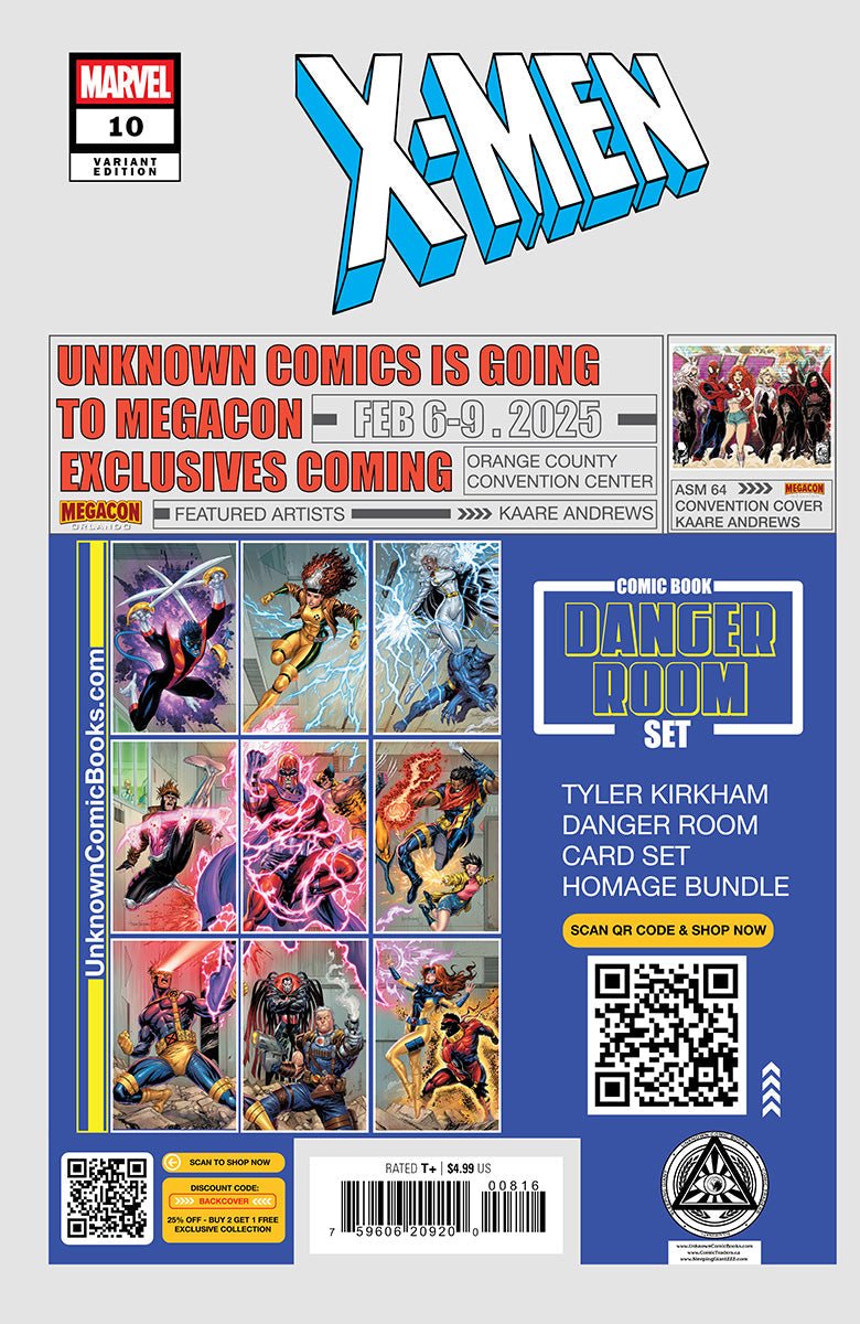 X - Men #10 Unknown Comics Kaare Andrews Exclusive Virgin Var (01/29/2025) - East Coast Comics