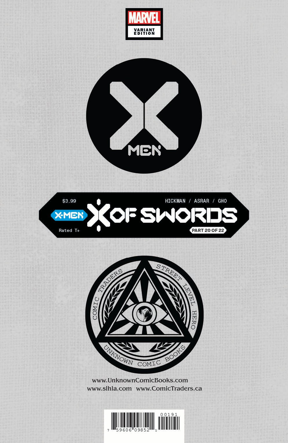 X - Men 15 Unknown Comics Kael Ngu Exclusive Var Xos (11/25/2020) - East Coast Comics
