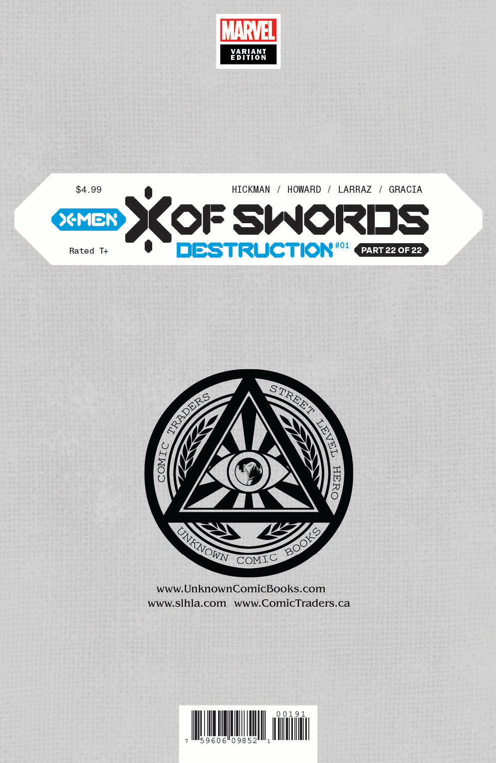 X Of Swords Destruction 1 Unknown Comics Mico Suayan Exclusive Var (11/25/2020) - East Coast Comics