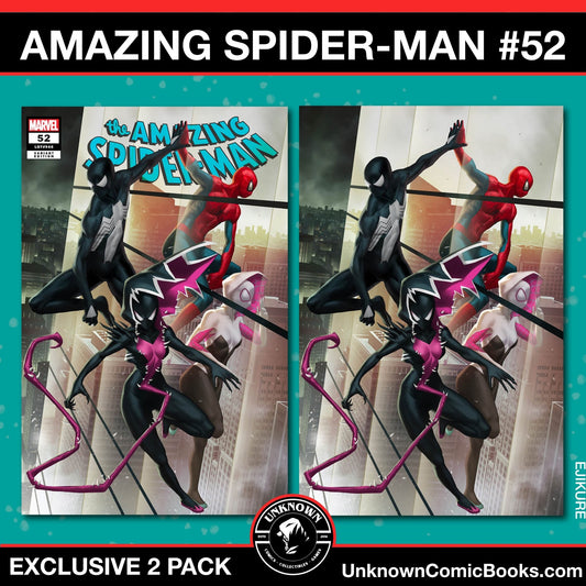[2 Pack] Amazing Spider - Man 52 Unknown Comics Ejikure Exclusive Var (06/19/2024) - East Coast Comics