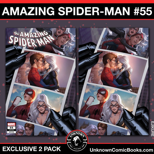 [2 Pack] Amazing Spider - Man 55 Unknown Comics Ejikure Exclusive Var (08/14/2024) - East Coast Comics