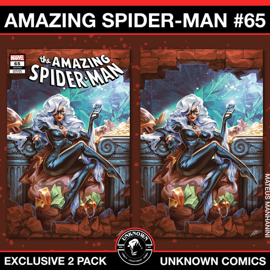 [2 PACK] Amazing Spider - Man 65 Unknown Comics Mateus Manhanini Exclusive Var (01/08/2025) - East Coast Comics