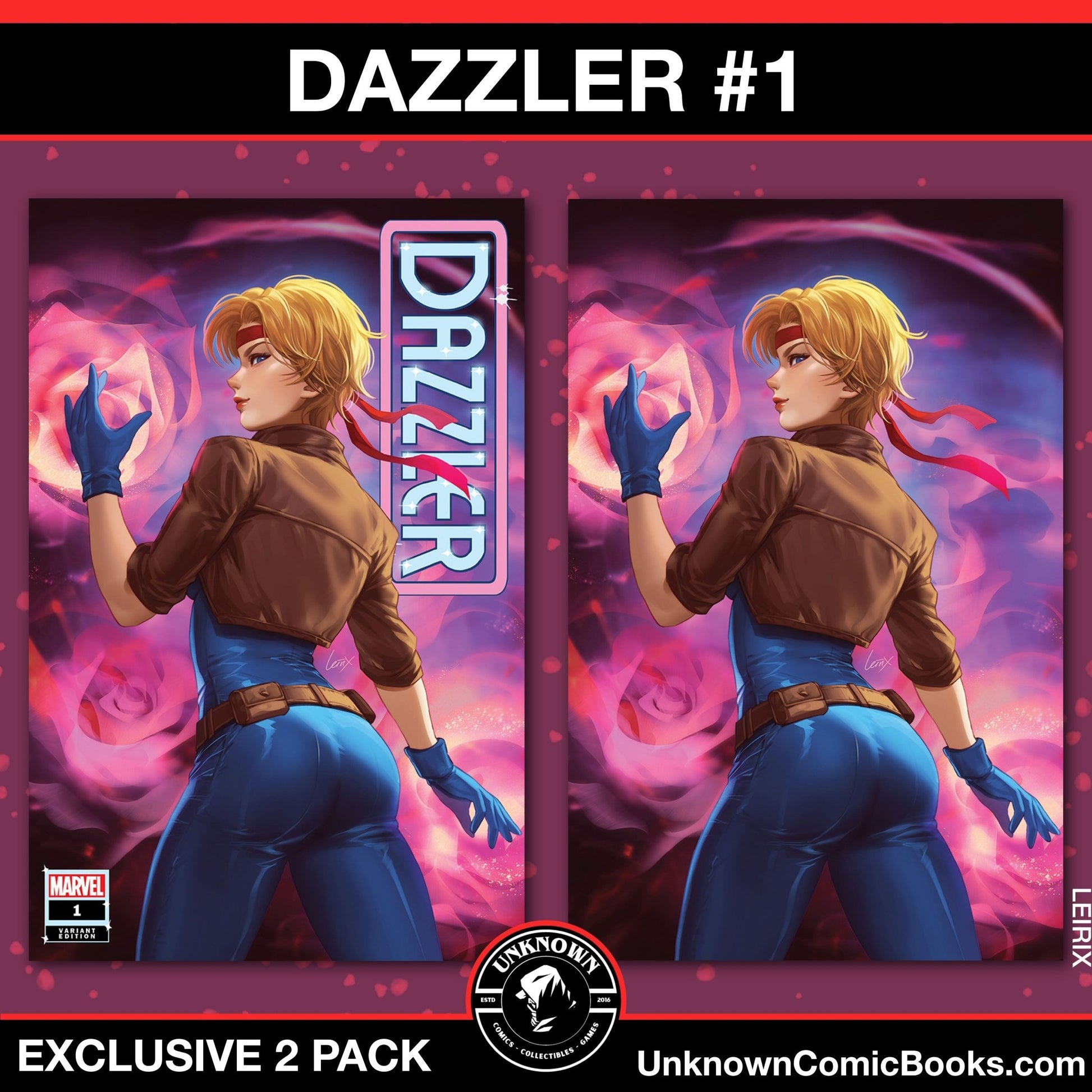 [2 Pack] Dazzler 1 Unknown Comics Exclusive Leirix Var (09/11/2024) - East Coast Comics