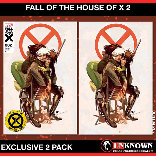 [2 Pack] Fall Of The House Of X 2 Unknown Comics Ben Harvey Exclusive Var [Fhx] (02/14/2024) - East Coast Comics